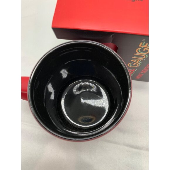 Fuel Gauge Color Changing Red Coffee Mug 10 Oz "Out Of Fuel Until Coffee" NIB - Picture 3 of 10